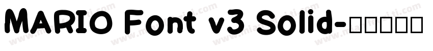 MARIO Font v3 Solid字体转换